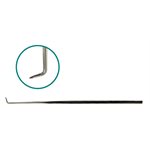Dental Pick - Stainless Steel, 5" Length, Angled Bent Tip (each)