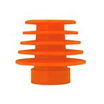Grason MO Series Single Use Eartips - Flanged, 11-15mm, Orange (100 / pk)